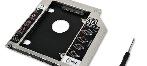 9-5mm Second HDD Caddy 2nd SATA 2-5 Hard Disk Drive SSD Enclosure for Apple