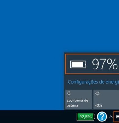 bateria ícone da bateria do windows sumiu da barra?