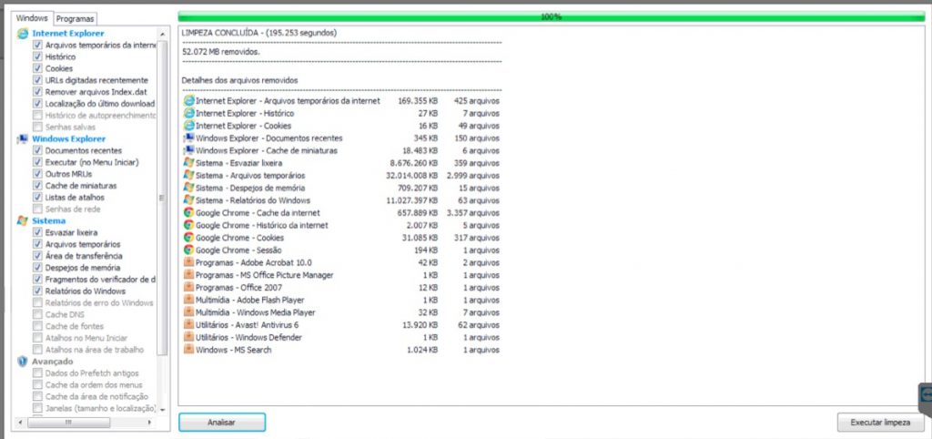 CCLEANER RESULTADO