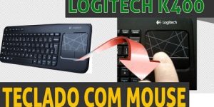 Review teclado com mouse integrado sem fio da logitc k400