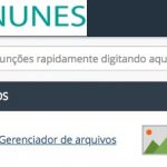 Gerenciador de arquivos CPANEL