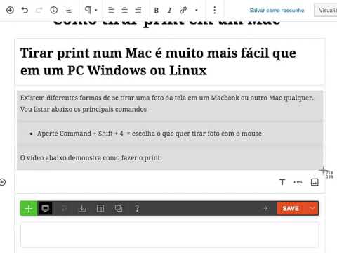 como tirar print em um mac?