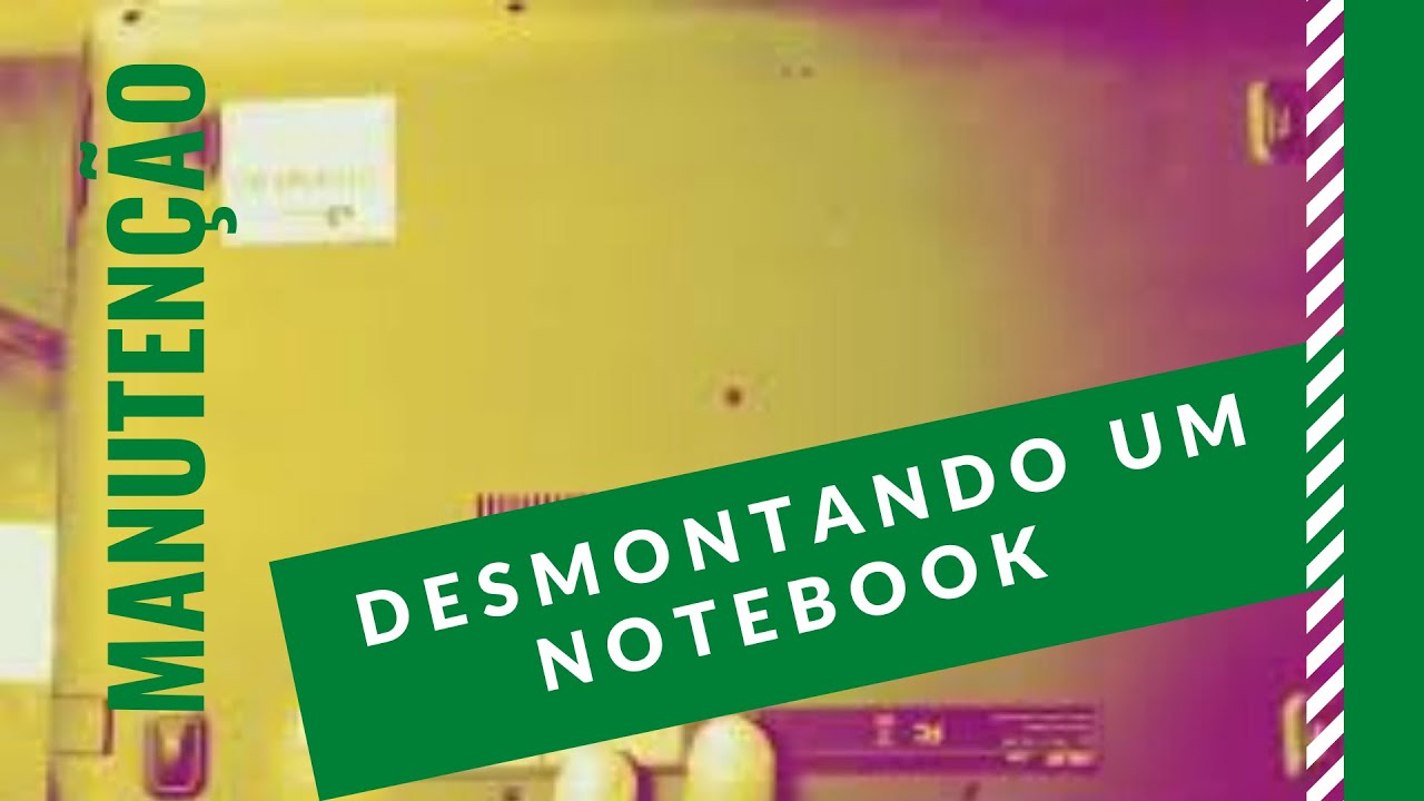 manutenção desmontando um notebook