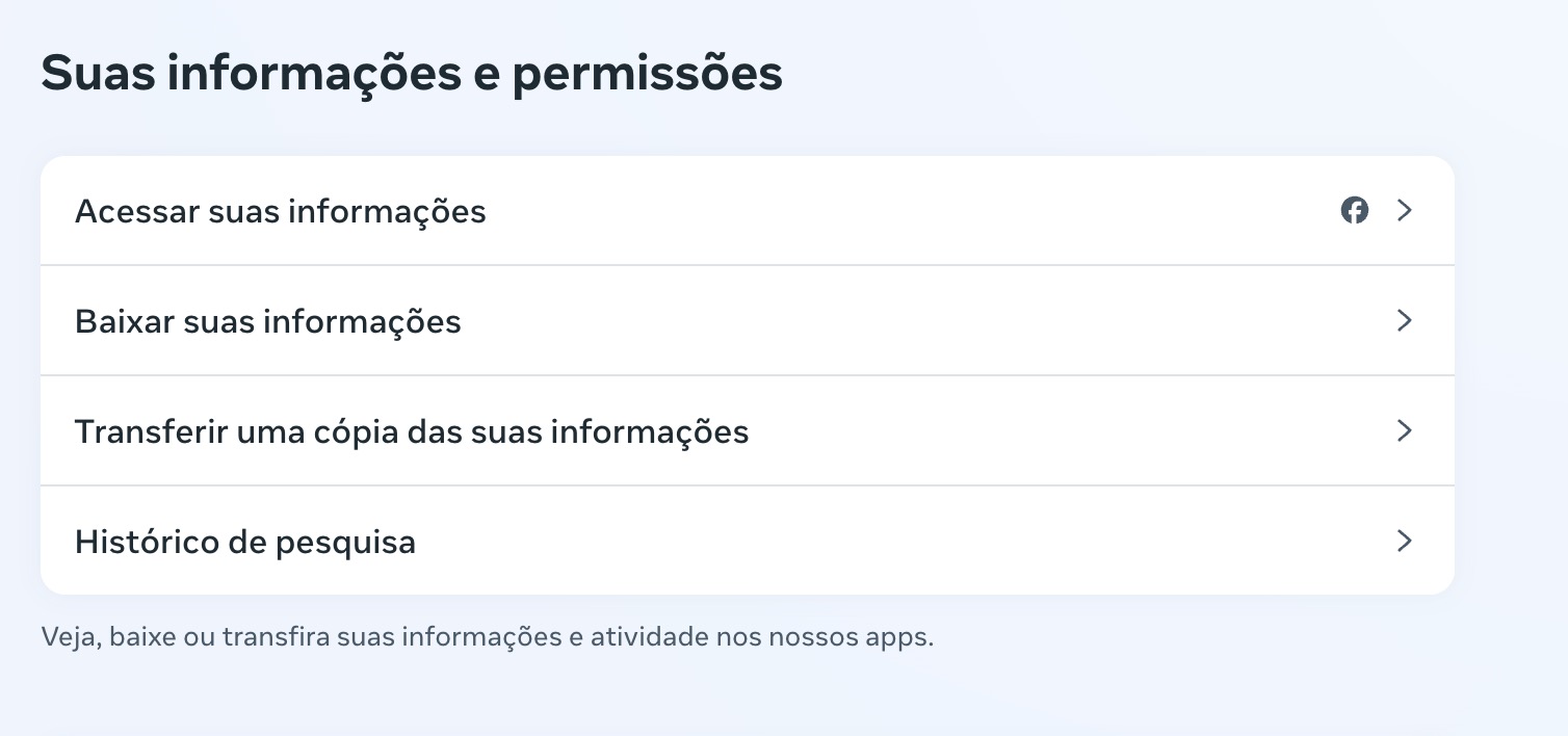 Backup do Instagram